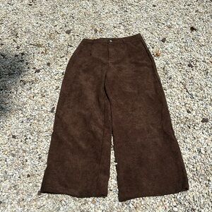 never worn brown petite wide leg pant